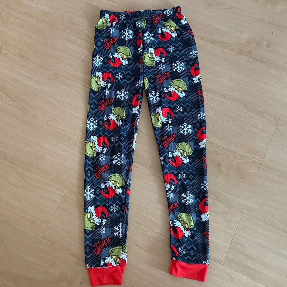 THE GRINCH BOYS SNUG FIT SOFT LONG SLEEVE TOP & BOTTOM 2-PIECE PAJAMA SET SZ: 10